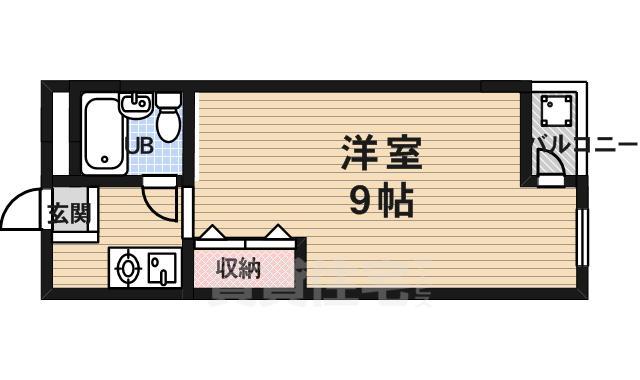 京都市西京区大枝沓掛町のマンションの間取り