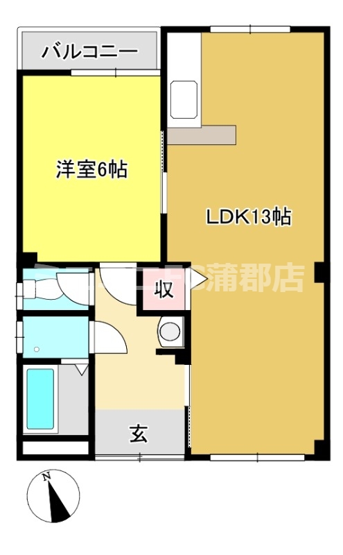 林マンションの間取り