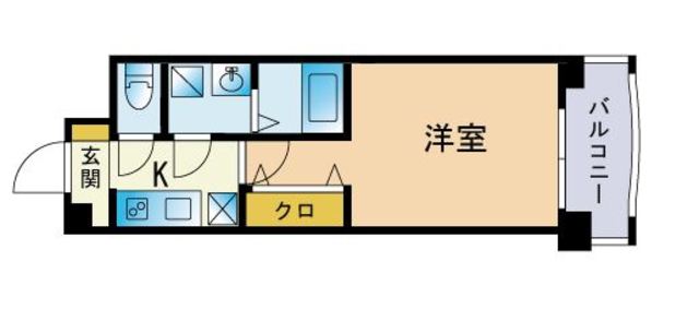 ローズモントフレア別府駅前の間取り