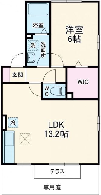 ティアレスクエアＨ棟の間取り