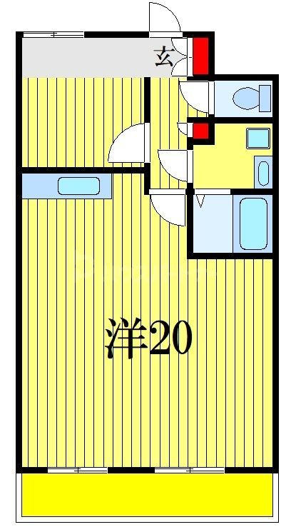 市川市中山のマンションの間取り