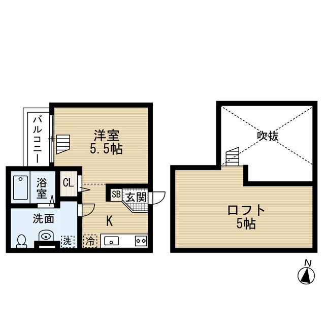 堺市西区鳳西町のアパートの間取り