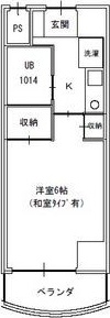 露橋ロイヤルハイツ Iの間取り