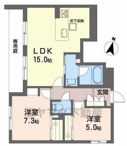 シャーメゾン　皐月の間取り