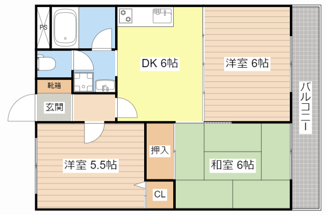 メゾン桑野の間取り