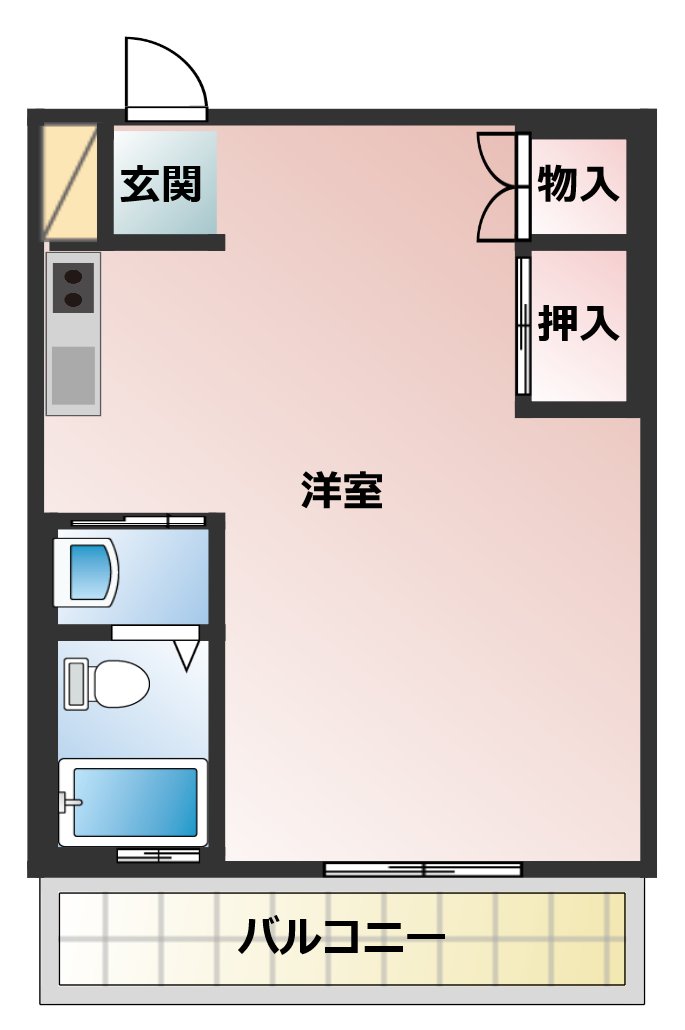 ルミウス蒼社の間取り