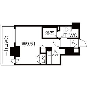 パシフィックタワー札幌の間取り