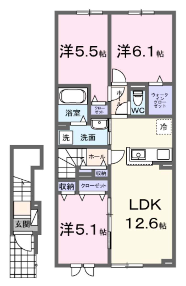 エススールXの間取り