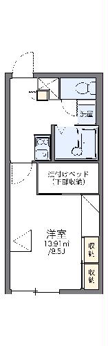 レオパレス美園フェニックスの間取り