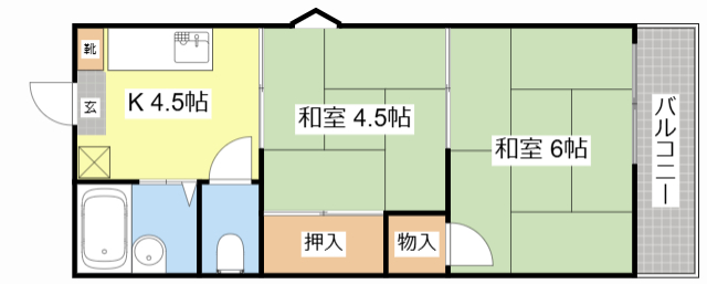 太田アパートの間取り