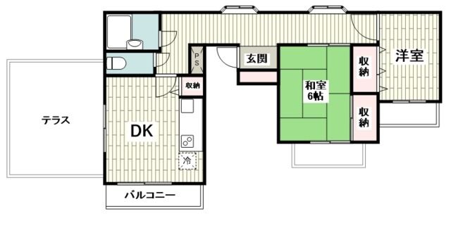 【横浜市緑区いぶき野のマンションの間取り】