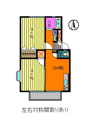 セシカブルーＡ棟の間取り