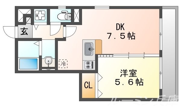 パークハイム参番館Ｂ棟の間取り