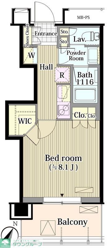 渋谷区笹塚のマンションの間取り