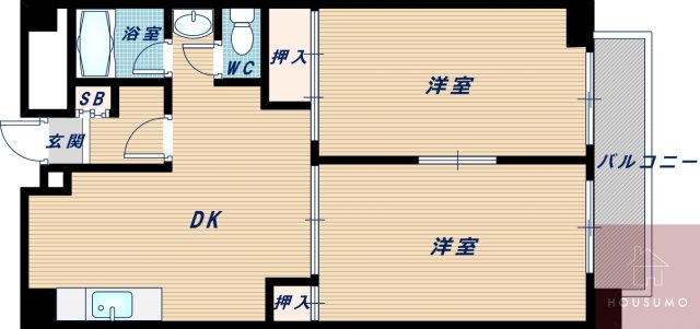 江坂グランドハイツ北の間取り