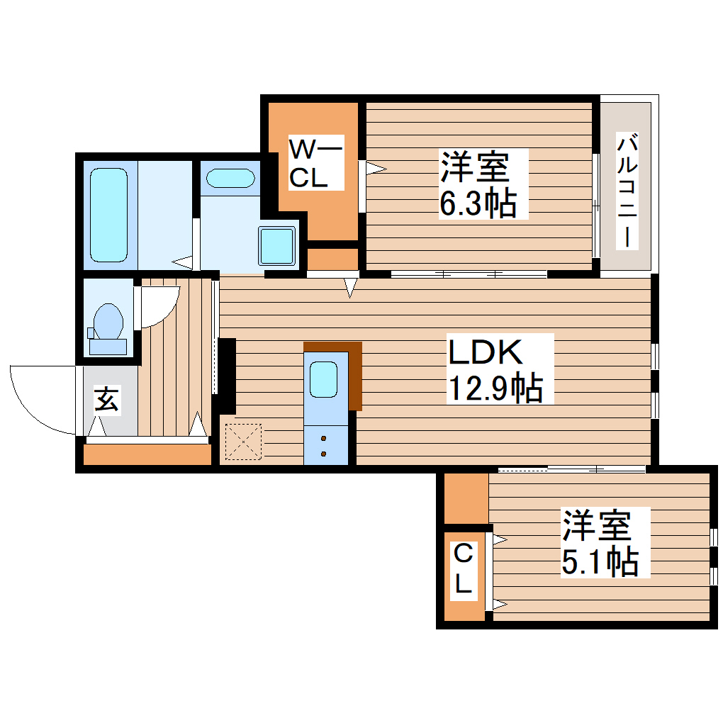 セレーネ向山の間取り