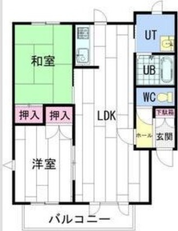 札幌市豊平区西岡一条のアパートの間取り