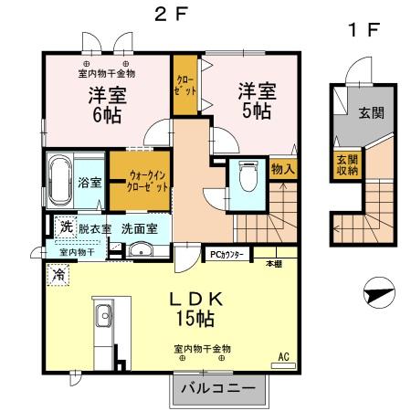 【ブロンシェの間取り】