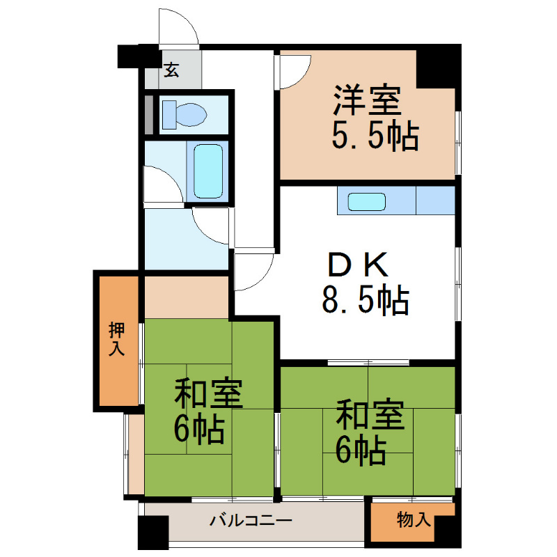 第２大嶽ビルの間取り