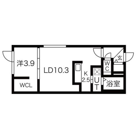 リヴィエール豊平312の間取り