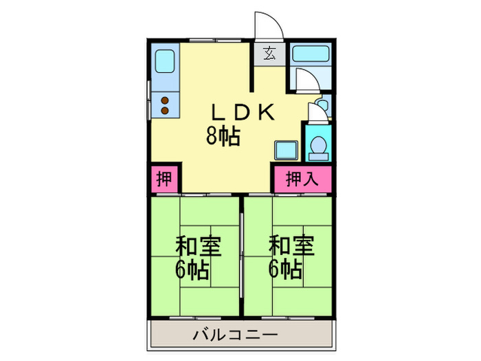永田マンションの間取り写真