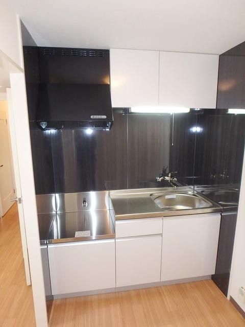 キッチン　ガスコンロ設置可