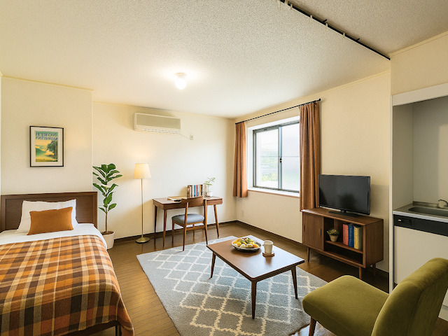 居室・リビング　CGで家具等を配置したもので家具等は含まれません