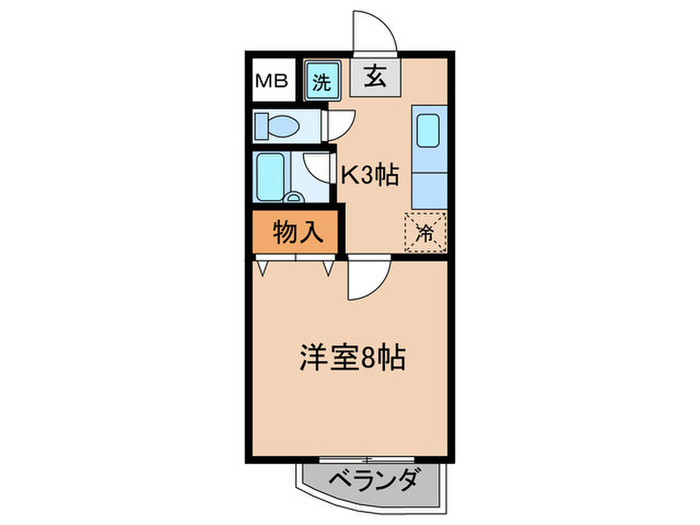 北口ハイツIの間取り写真