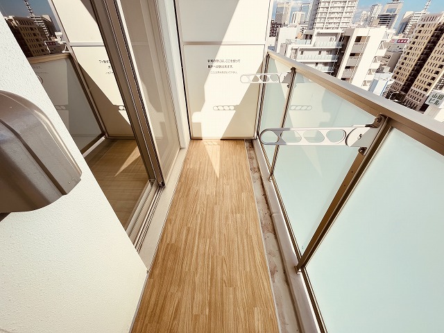 バルコニー　落ち着いた時間を過ごせるバルコニーです