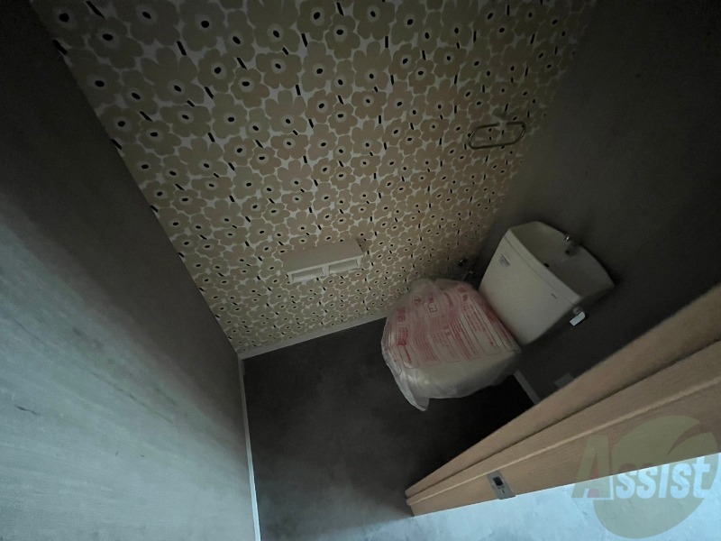 トイレ　ウォシュレット機能がついたトイレ。安心して使用できますね。