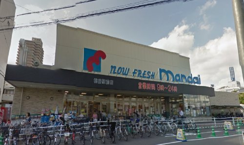 スーパー　万代スーパー桃谷駅前店（スーパー）まで544m