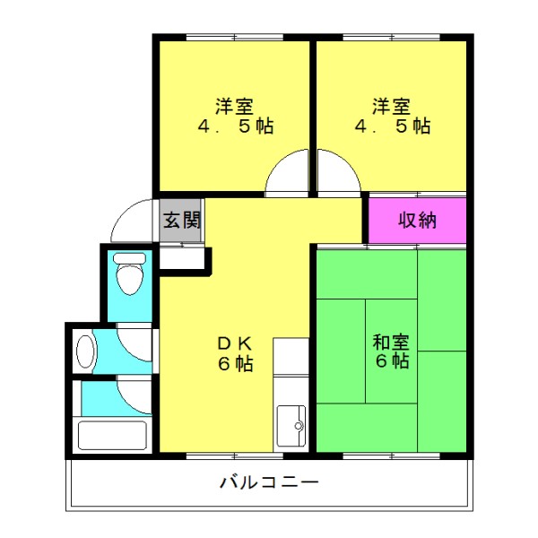 マンションリバーサイドの間取り写真