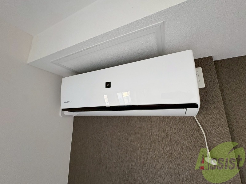 その他設備　エアコンが設置してありますので、寒暖対策もばっちり。