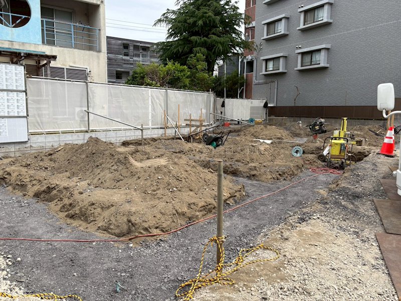 建物外観　※建築中の写真になります。