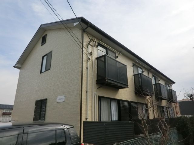 建物外観　上下階が気にならないテラスハウス、ペット飼育可