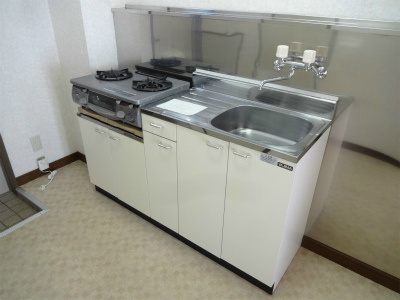 キッチン　ガスコンロは付属しません