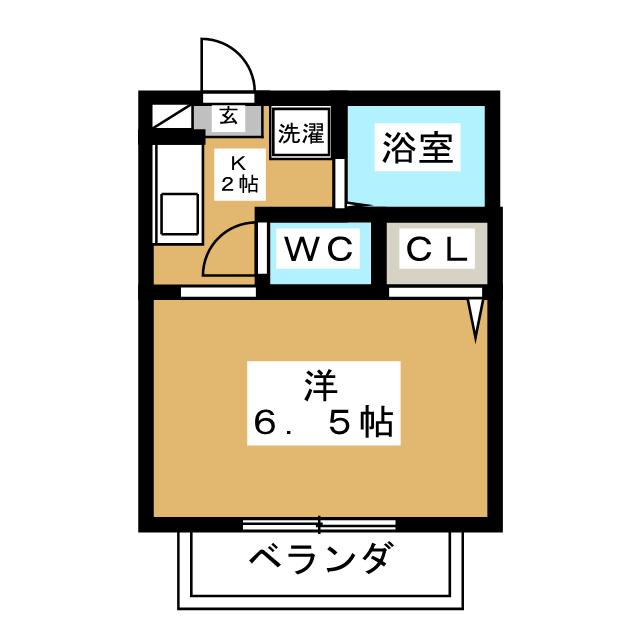 自由が丘丸田コーポラスB棟の間取り写真