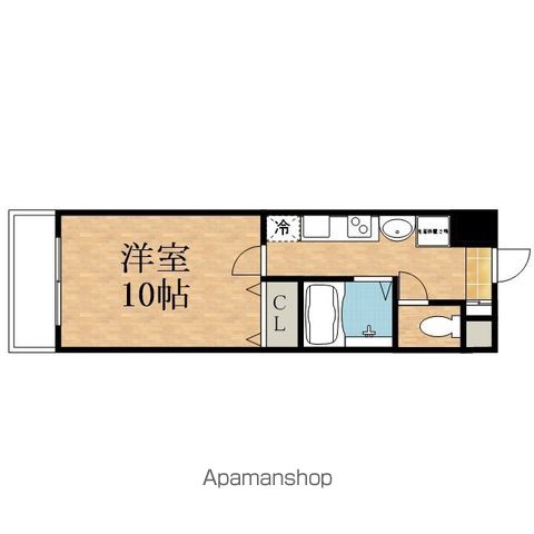 地下鉄中央線 谷町四丁目駅 徒歩4分 10階建 築24年の間取り写真