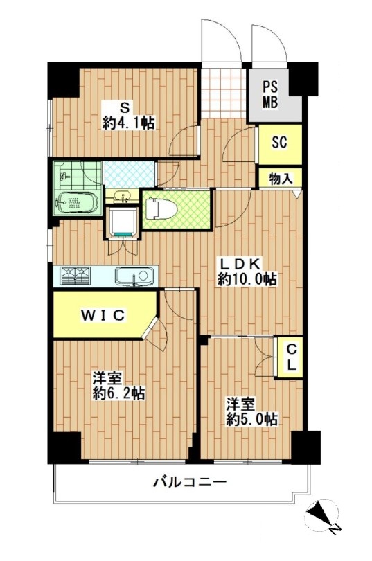 安田小網町マンションの間取り写真