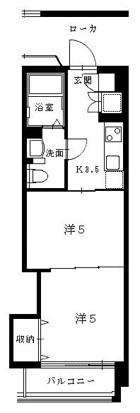 ヴィラマール新寺の間取り写真