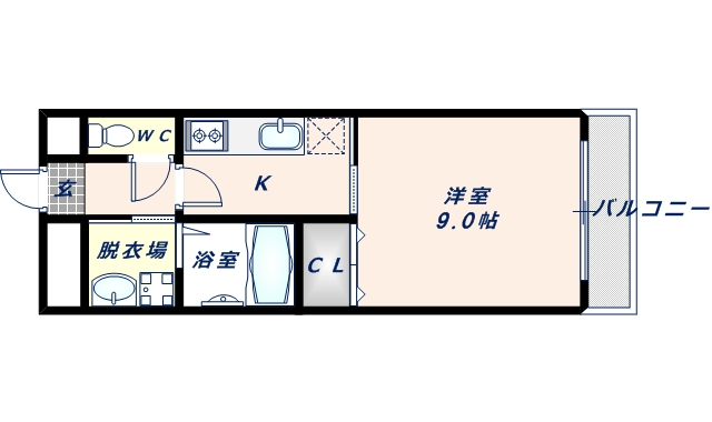 アンプルールクラージュエトッフの間取り写真