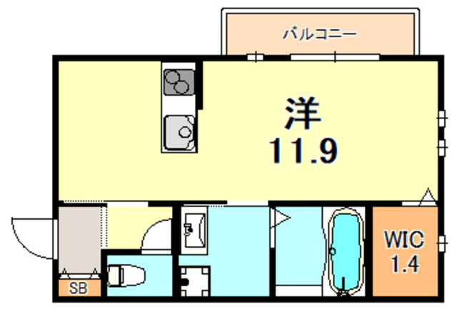 フレッツァ垂水福田の間取り写真