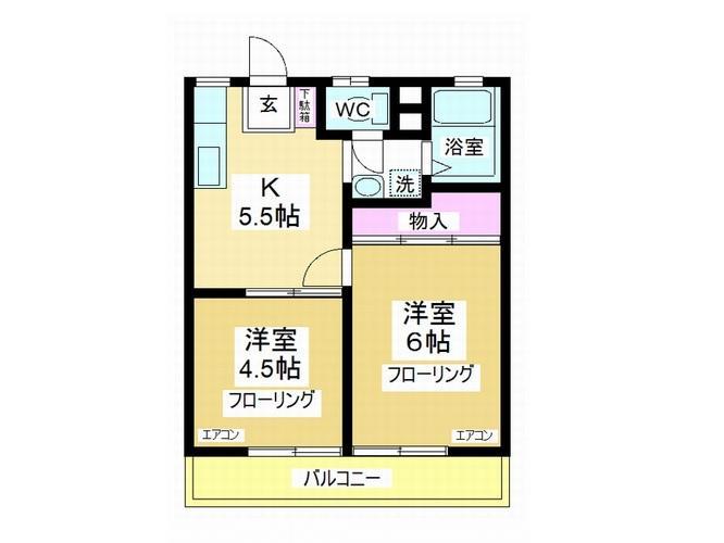 コンシェール東原の間取り写真
