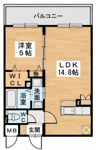 西鉄天神大牟田線 井尻駅 徒歩8分 5階建 築11年の間取り写真
