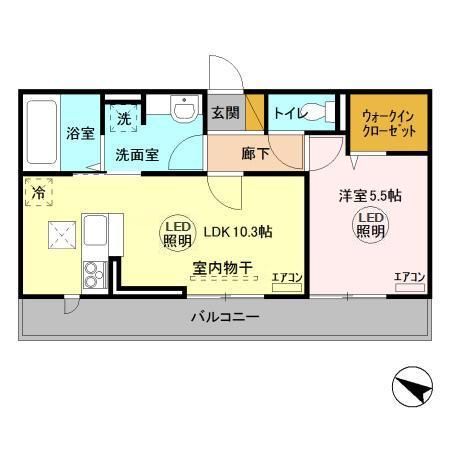 アベニ ルIIの間取り写真