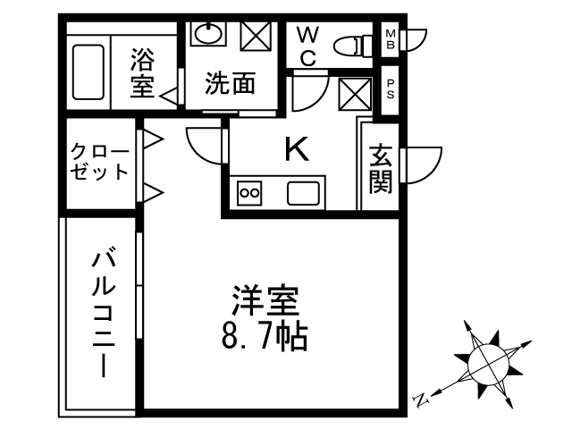 ラメゾン向陵中町I番館の間取り写真