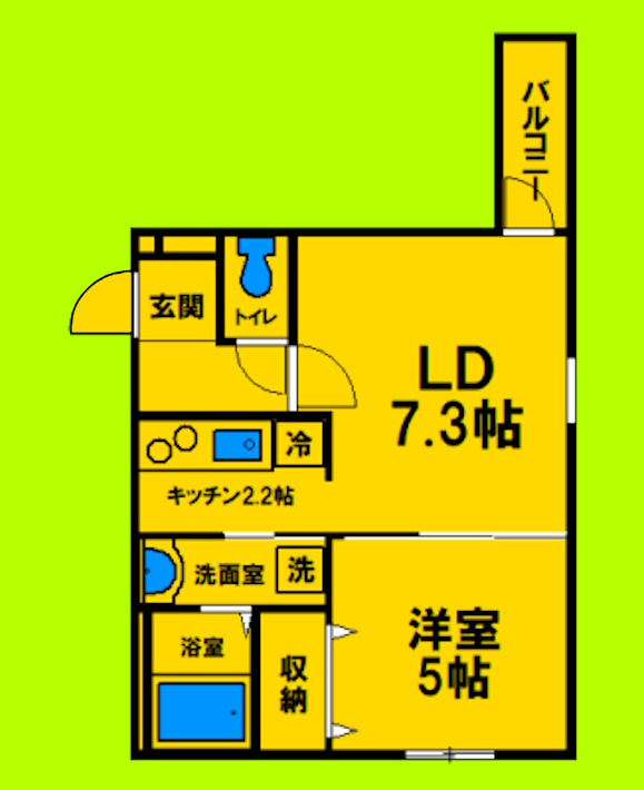 フジパレス塚本III番館の間取り写真