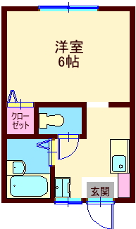 東急池上線 旗の台駅 徒歩5分 2階建 築32年の間取り写真