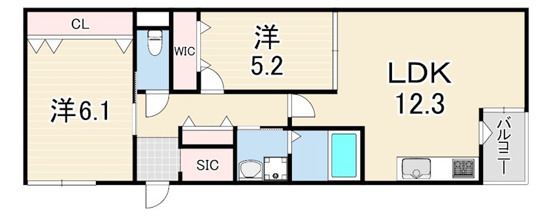 REGIES立花駅前の間取り写真