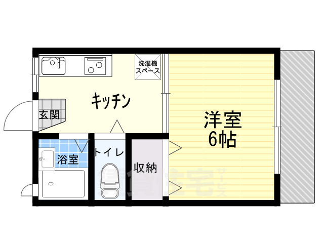 ＪＲ中央線 吉祥寺駅 徒歩15分 2階建 築30年の間取り写真